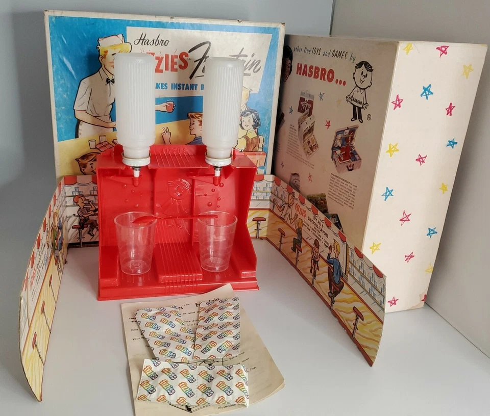 Fuente de soda Hasbro Fizzie vintage años 60 juguete - caja original Foto 3 de 4