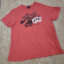 Ace Bar Las Vegas Tailgate T Shirt Mens Large Red
