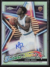 2023-24 Topps Chrome James Nnaji Future Stars Auto #FSA-JN Hornets RC