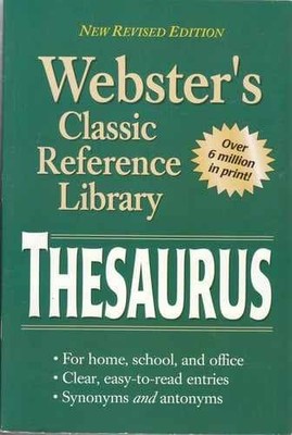 Webster's Thesaurus - Paperback, by Publishing School Specialty - Acceptable r