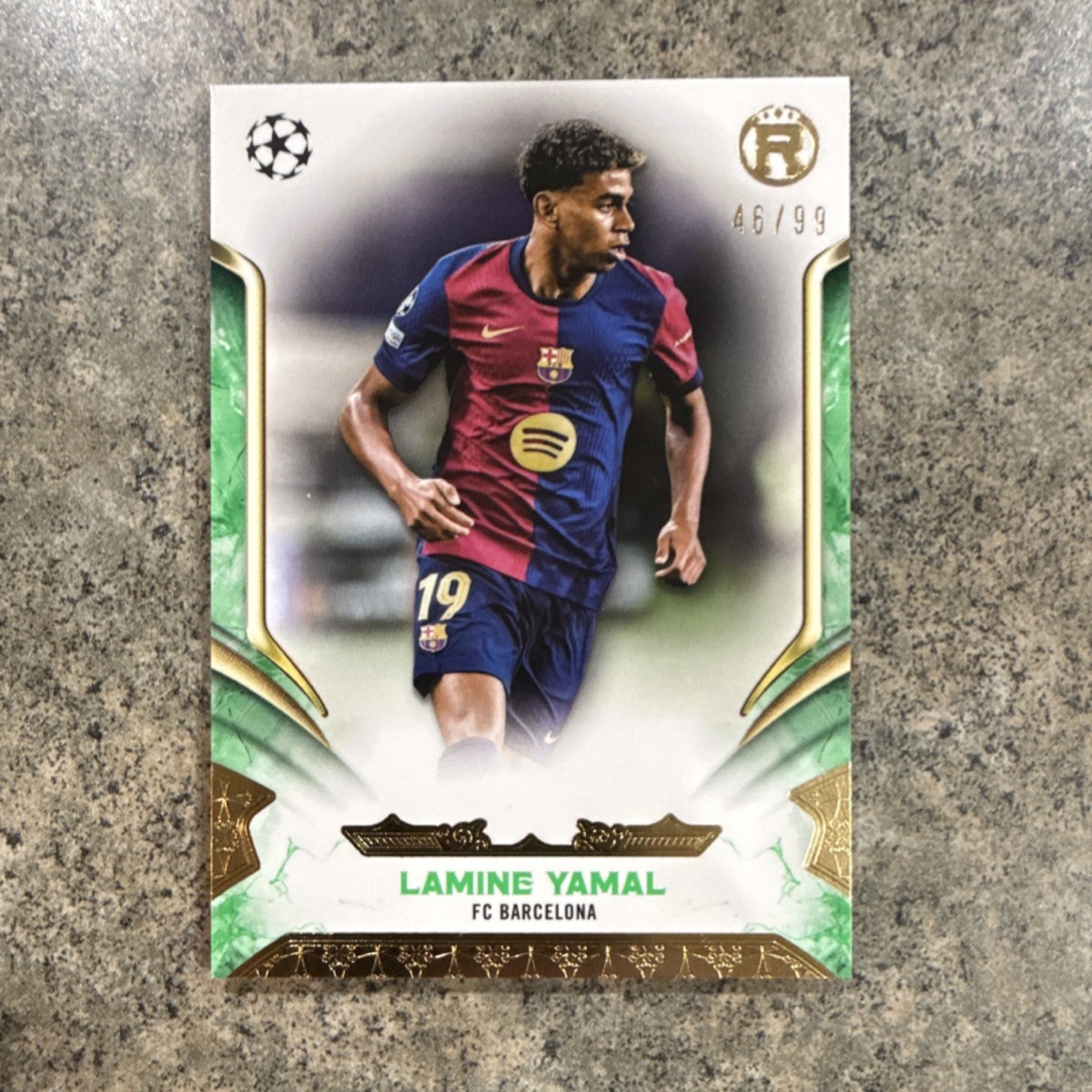 2024-25 Topps Reverence UEFA Club Lamine Yamal Green /99 FC