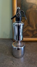 Seltene 60er Jahre Designer Sodaflasche / Siphon / Syphon, Chrom, Mid Century