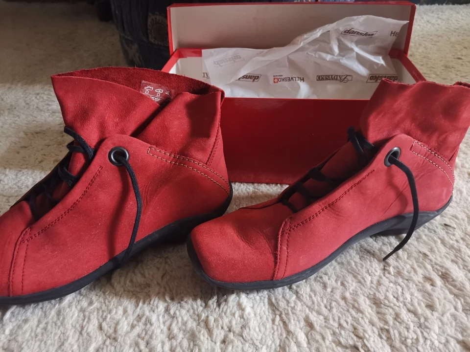 rote WOLKY Stiefeletten, Damen 43 - Bild 3 von 4