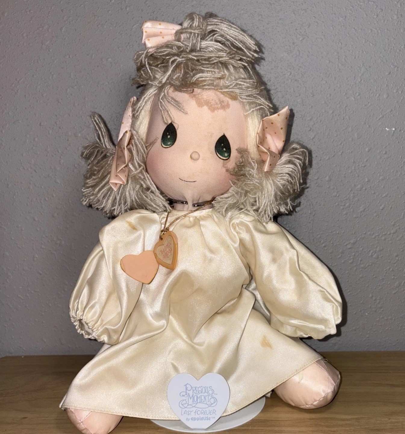 Precious Moments Angel Doll Angie Stand Original Tags 14 Inch 1985 Vintage READ