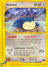 Snorlax - 100/144 - Pokemon Skyridge Non-Holo Card LP on eBay