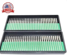 60 Pcs Diamond Drill Bits, 1mm 2mm 3mm Mix Set Jewelry Drill Bits for Jewelry, S
