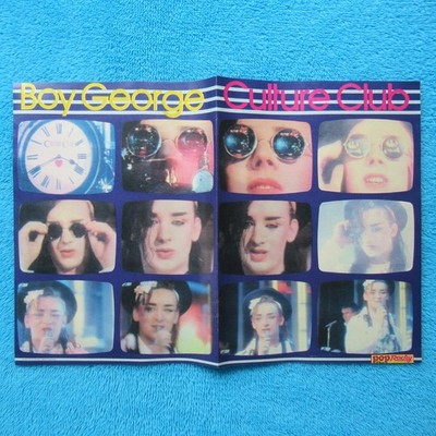BOY GEORGE POSTER POP ROCKY 2 Seiten 1980er Andy Borg