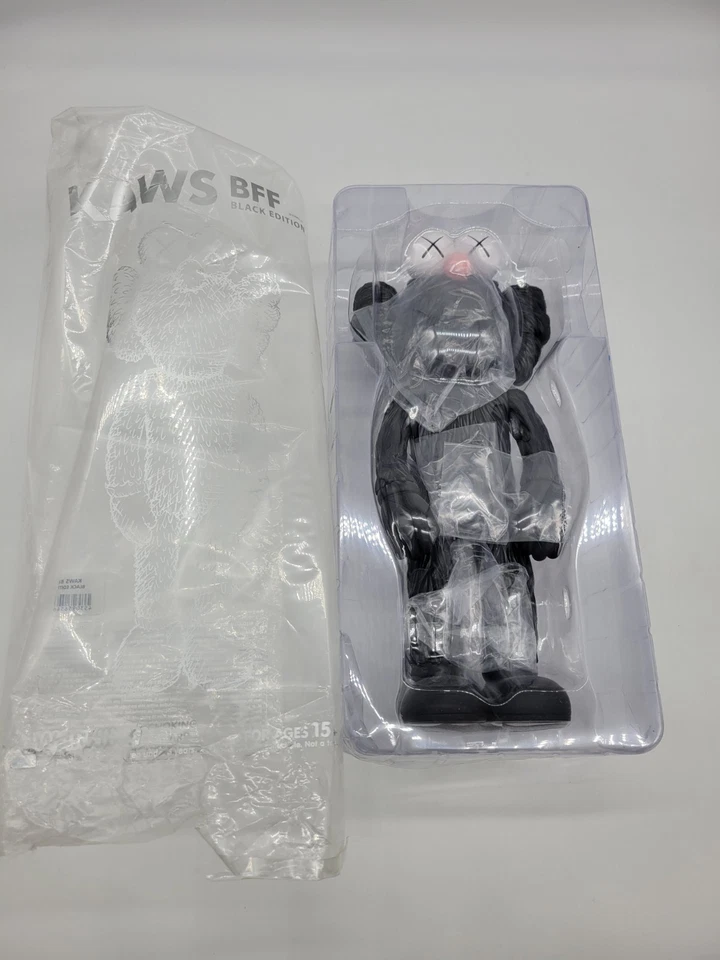 Kaws BFF Open Edition Vinyl 13" Figure - Black - Image 2 of 4