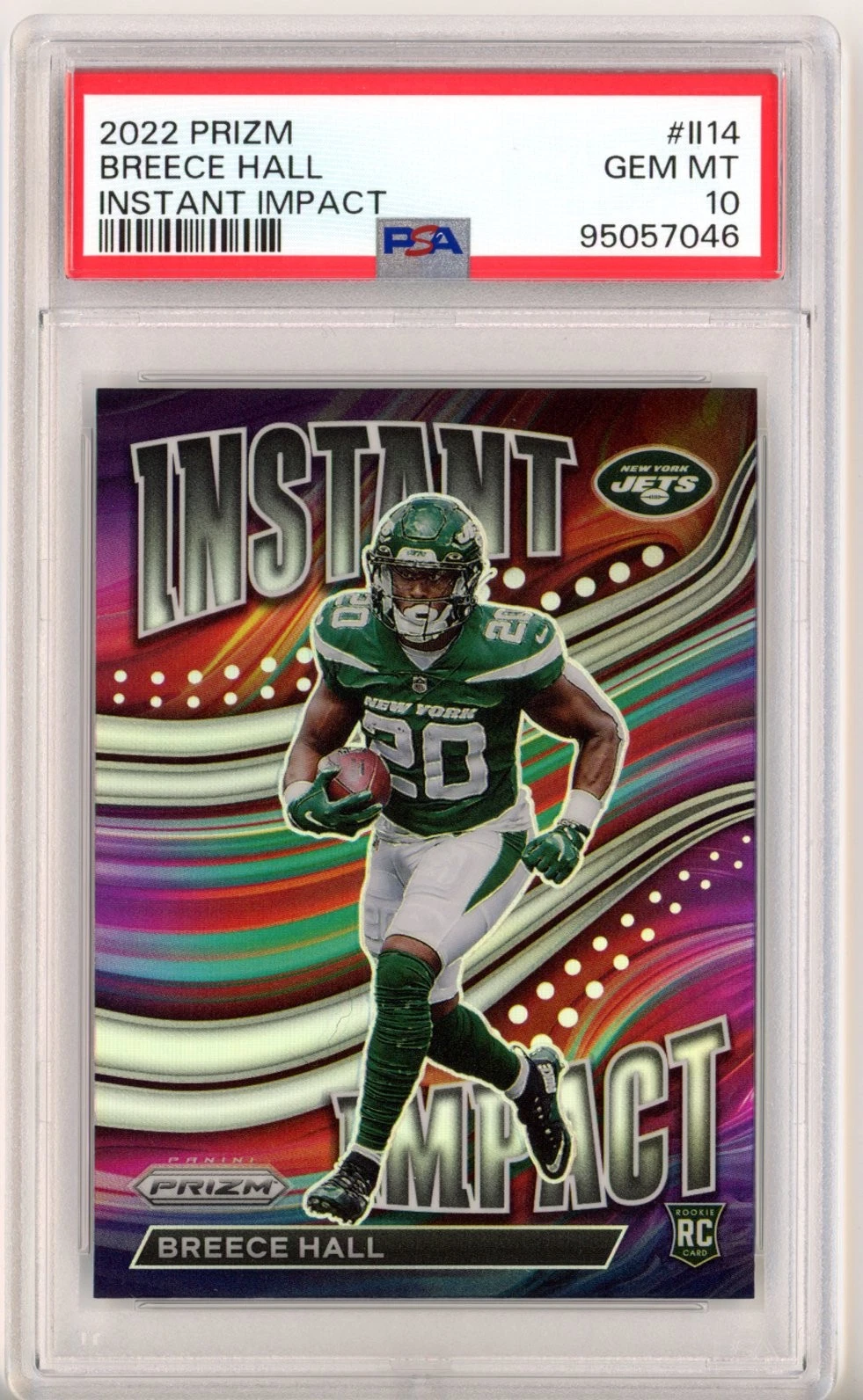 Breece Hall Panini Prizm Instant Impact #II14 Base