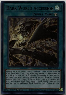 Dark World Accession Ultra Rare Structure Deck: Dark World SR13-EN042 LP