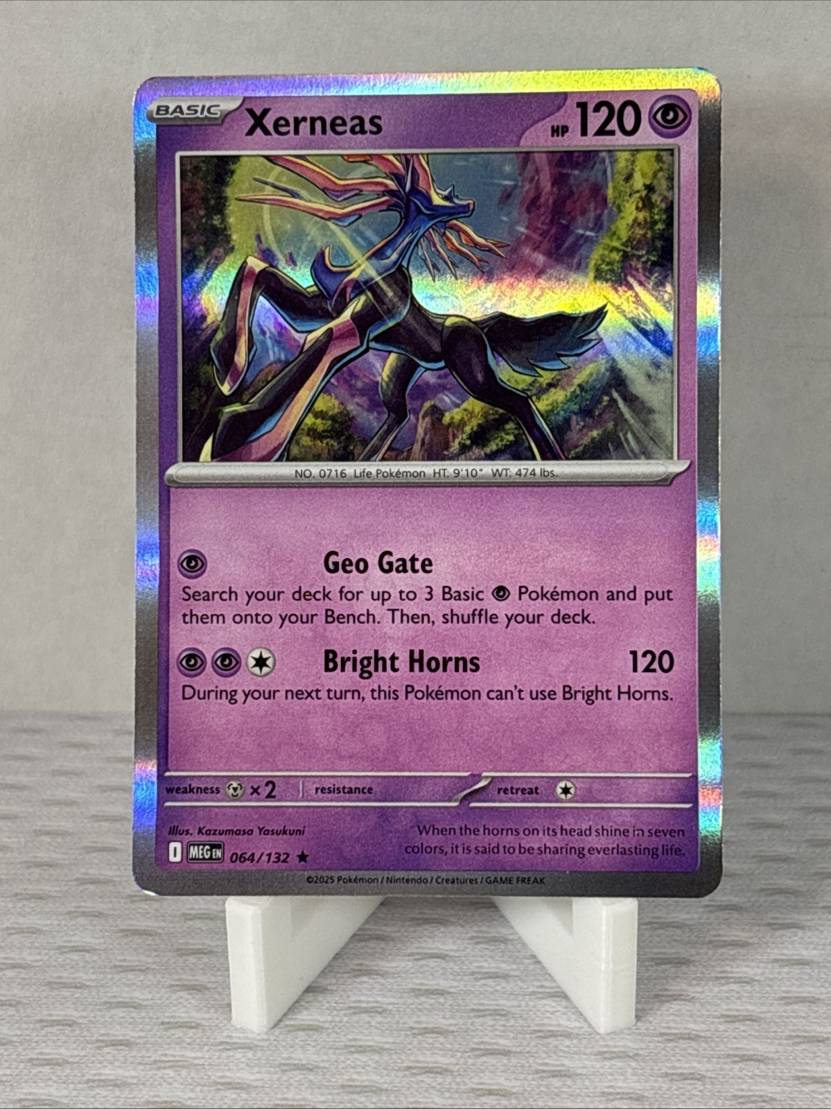 Pokemon - Xerneas 064/132 - Holo rare - Mega Evolution - Near Mint