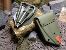 Orig. NL Armee OFw Otto Förster DEU Feldspaten mit Spatentasche oliv  TOP *2515