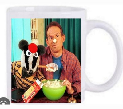 Bodger and Badger Kinder TV Show Becher Neu & Spülmaschinenfest