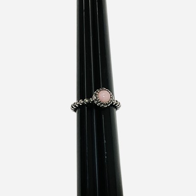 Pandora Pink Opal Ring Birthday Blooms October Birthstone Sterling Silver  Size