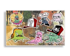 Squidbillies Blue Ridge Mud Squids Adult Cartoon Vinyl Decal Sticker Sheet