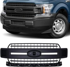 Front Grill for 2018 to 2020 Ford F150 XLT XL Upper Grille Assembly, Carbon Bl