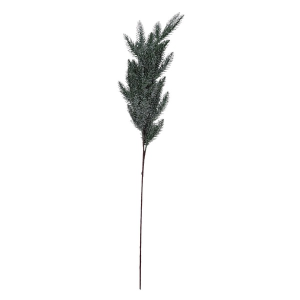 KüNstlicher Tannenzweig GrüN/Vereist Ca. 65 Cm Weihnachten Gesteck Gestecke-image