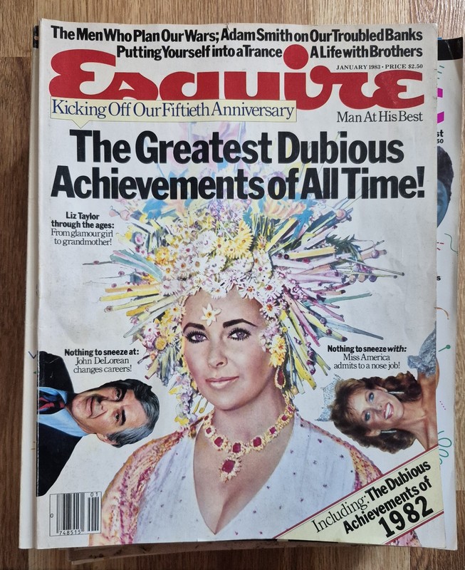 Esquire magazine lot 16 Dubious Acievement Issues 1983 - 2007