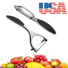 2-Pack Stainless Steel Vegetable & Fruit Peeler – Non-Slip Handle Potato Peeler~