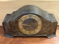 Kaminuhr aus Holz Antik Hans Junghans  ￼