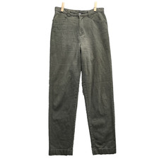 Vintage Lee Casuals Pants Women 10 Long Olive Green High Rise Straight Retro 90s