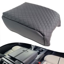 Leather Center Console Cover for 21-26 Ford F-150 with Full Bucket Seat Consoles