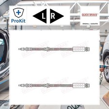 2x ORIGINAL® Quick Brake Bremsschlauch Vorne, Links, Rechts für Ford FUSION