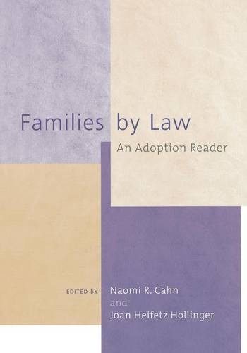Families by Law – An Adoption Reader Cahn Hollinger Paperback John Wiley & Sons