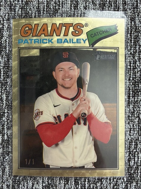 2026 Topps Heritage Baseball Patrick Bailey #57 Superfractor #1/1 Giants