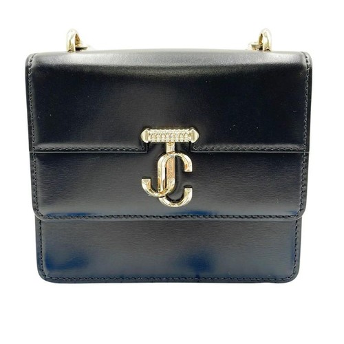 JIMMY CHOO Bag: Varenne Shoulder Bag XS Black W17H14.5D5.5cm w/dust bag;