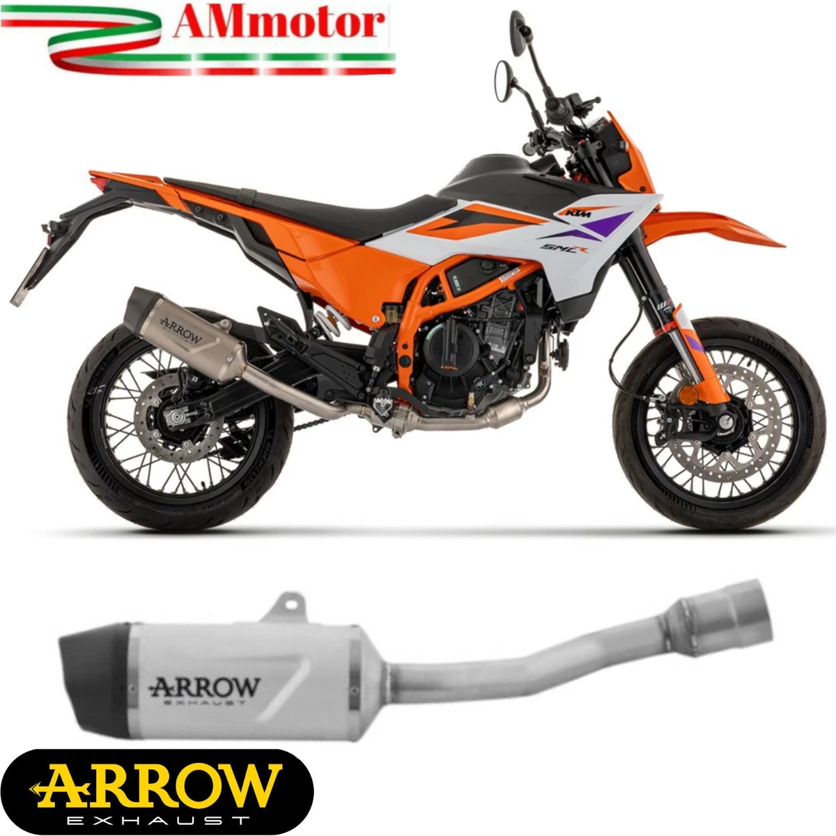 Arrow KTM RC390/250/125 2015-2016 スリップオン GP2 チタン 