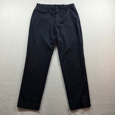 Uniqlo Mens EZY Ankle Pants Navy Blue Stretch Twill Trousers 27-30 Waist 441733