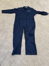 Walls Master Made Coveralls Men  s 60 Tall Navy Blue Workwear Long Sleeve USA