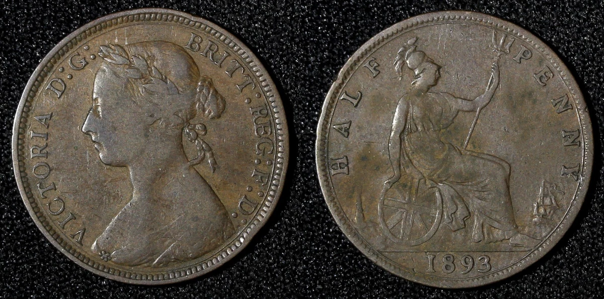 1893 Year UK Half Pennies for sale | eBay