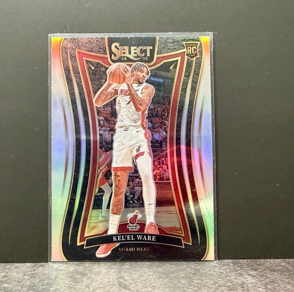 2024-25 Select Mezzanine Level Kel'el Ware #372 Silver Prizm [RC] Miami Heat