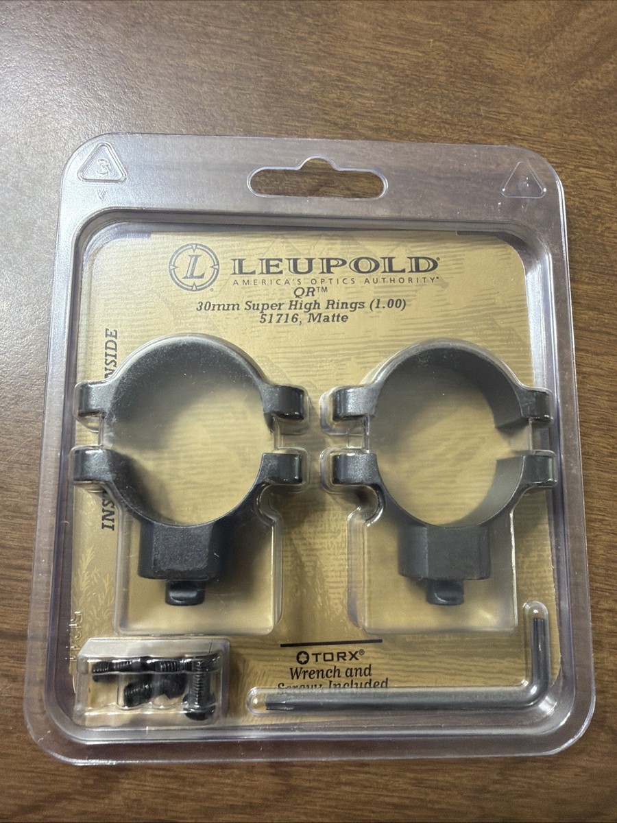 Leupold QR Ring Mount 30mm Super High Matte 51716 for sale online