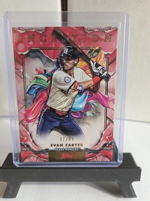 2025 Topps Inception- Evan Carter #53 Texas Rangers /99
