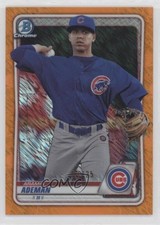 2020 Bowman Chrome Prospects Orange Shimmer Refractor /25 Aramis Ademan 02v3