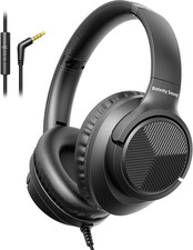 Headphones Wired with Microphone, over Ear Foldable 3.5Mm Plug in Headphones wit