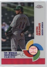 2009 Topps Chrome World Baseball Classic Red Refractor 25/25 Justin Erasmus 7xr