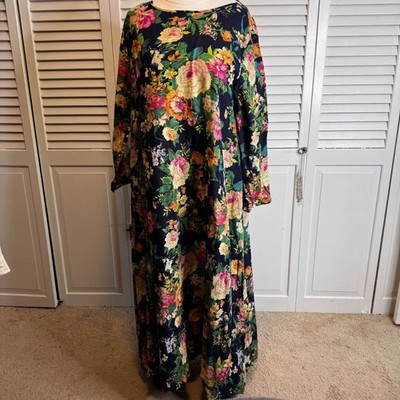 NWT ZANZEA XXL PLUS SIZE FLORAL 100% COTTON MAXI KAFTAN DRESS