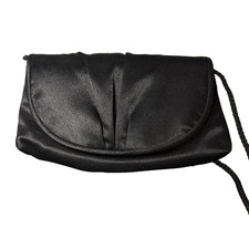 LA REGALE Vintage Black Evening Clutch Purse Convertible Shoulder Crossbody Bag