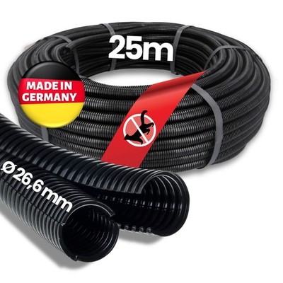 25m Kalitec corrugated pipe twin 26.6mm corrugated hose duo two-piece hose conduit