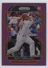 2022 Panini Prizm Purple Prizm Matt Vierling #1 1t2n