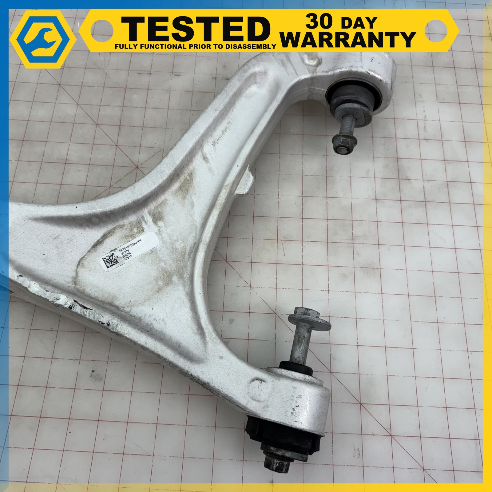 14-17 MASERATI GHIBLI FRONT RIGHT PASSENGER SIDE UPPER CONTROL ARM OEM