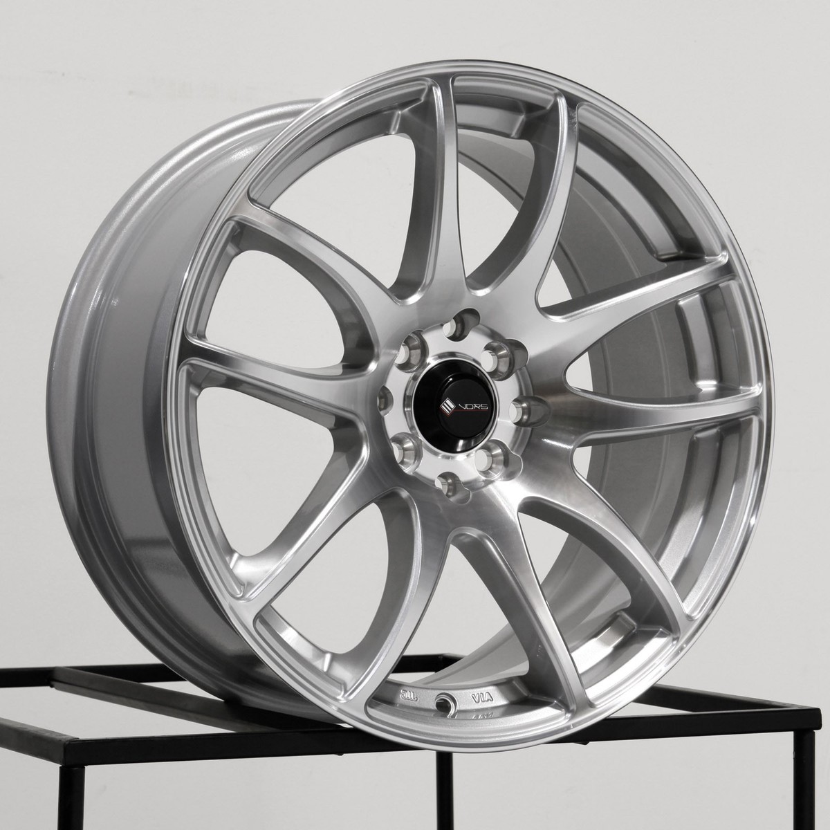 One 17x8 Vors TR4 4x100/4x114.3 35 Silver Machined Wheel Rim 73.1