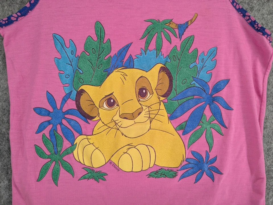 Vintage Disney Lion King Shirt Girls 12 Simba Tank Top 90s Movie Cartoon - Image 3 of 4