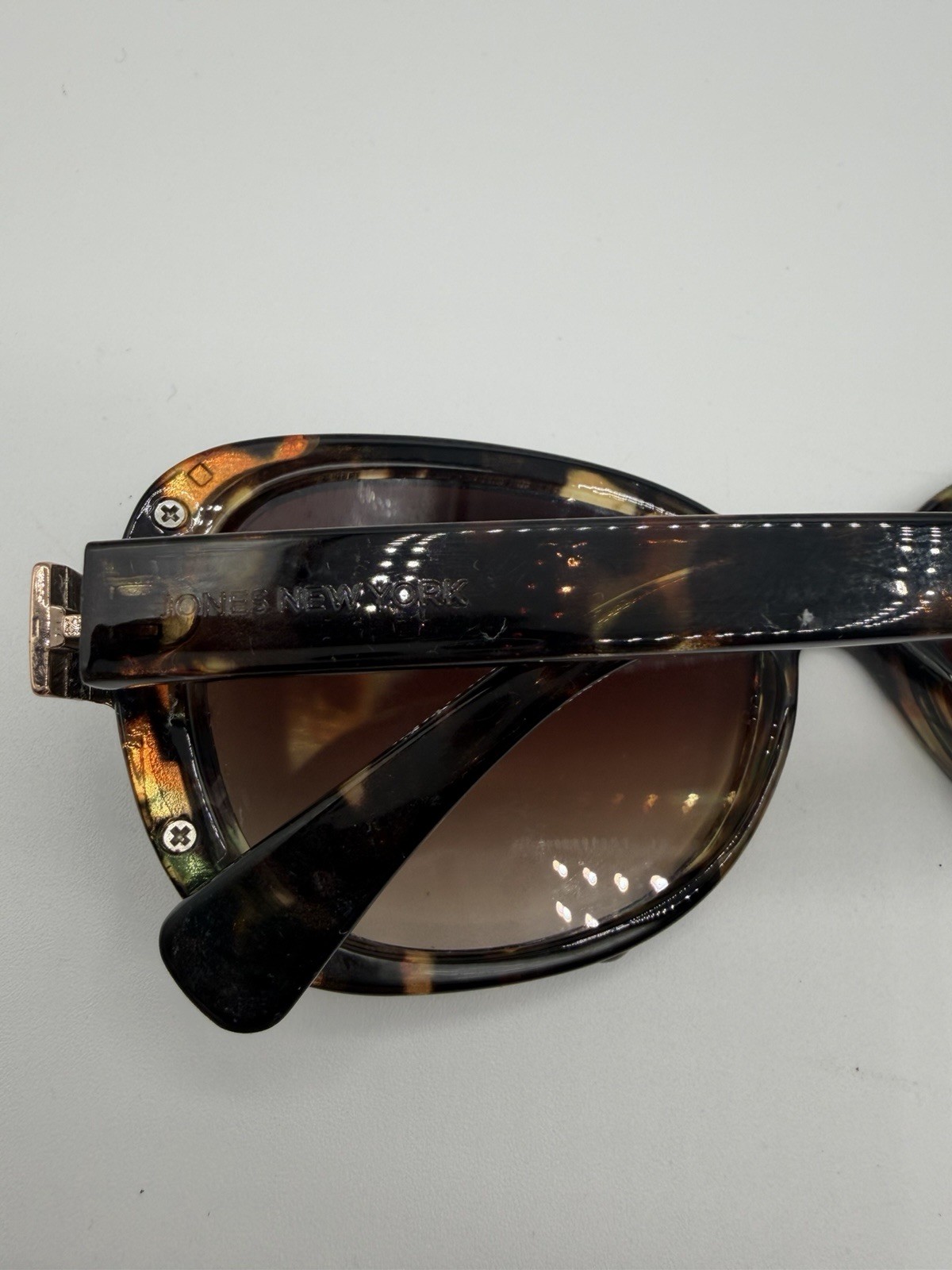 Jones New York Women’s Tortoise Sunglasses Brown Gradient Lenses