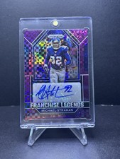 2022 Panini Prizm Michael Strahan Purple Power Auto 08/15
