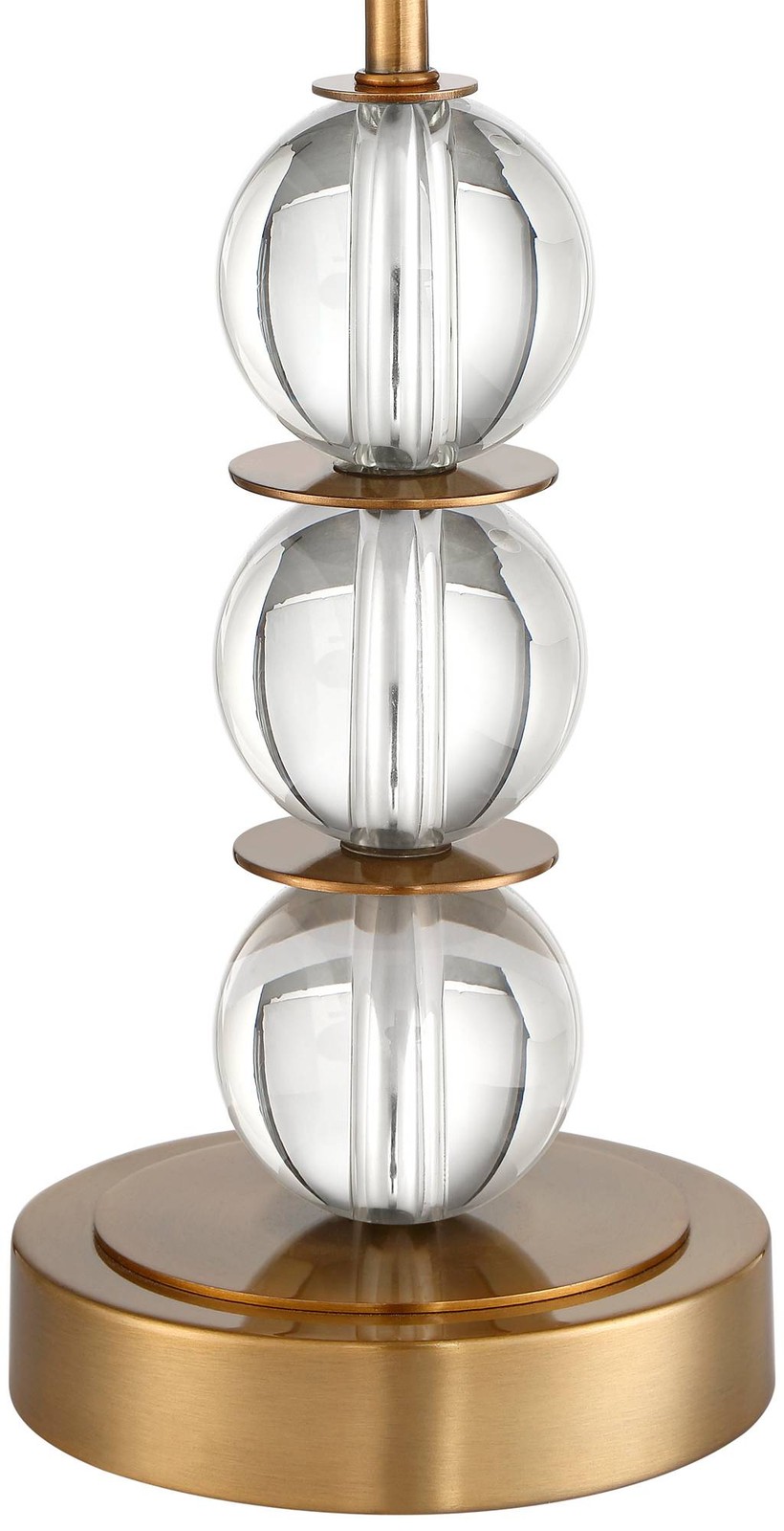 Halston Modern Buffet Table Lamps 32 1/2" Tall Set of 2 Brass Crystal Dimmers thumbnail 6